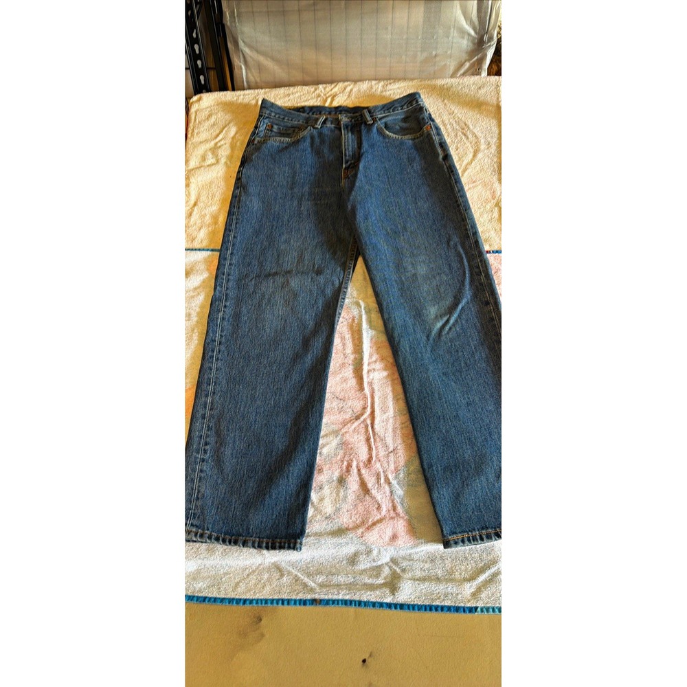 Levi's Men’s 550 Blue Denim Jeans Medium Wash Relaxed Tapered 33x30 #2